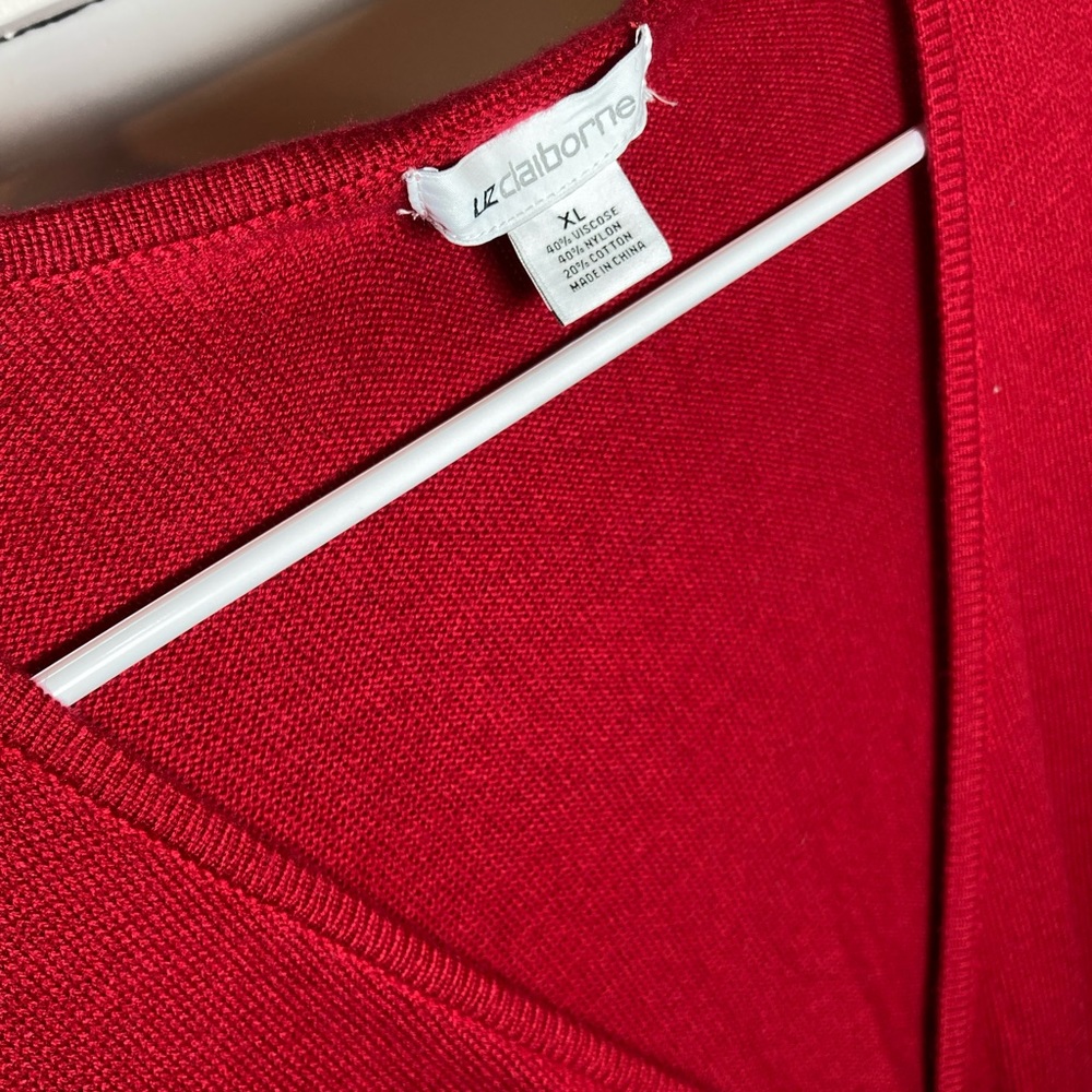 Liz Claiborne Red Dress - Picture 3 of 4